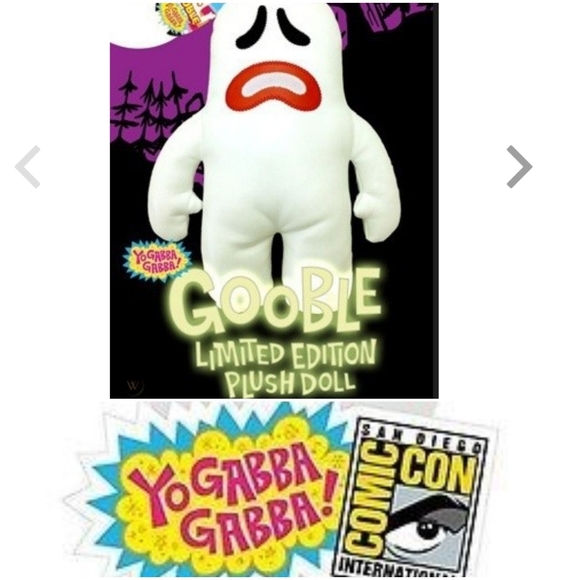 RARE Yo Gabba Gabba Gooble Plush SDCC 2012 HTF - Picture 11 of 11